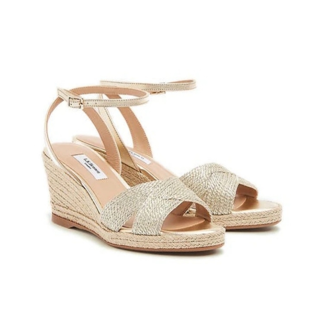 L.K. Bennett Santana wedge sandal very comfortable made in Spain EU size 41
